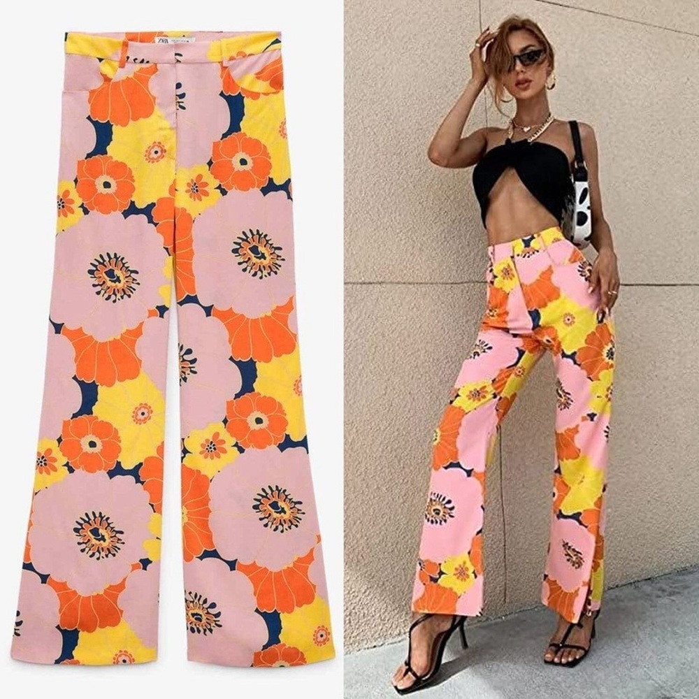 Zara Floral Print Women's Pants